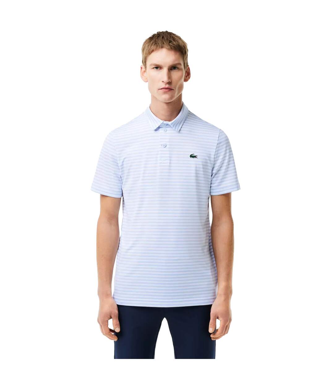 Polo Ultra Dry Homme Bleu Blanc Lacoste-1