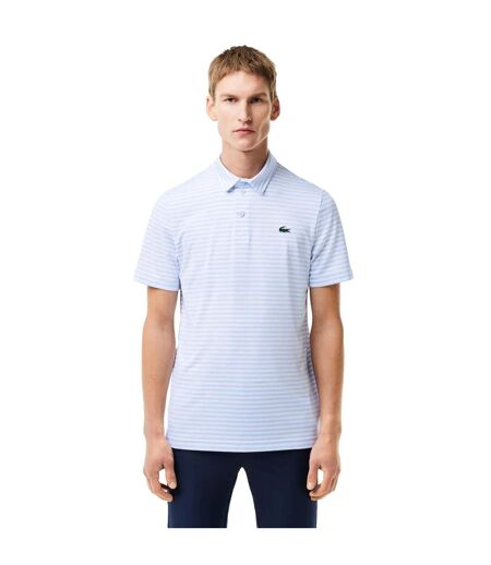 Polo Ultra Dry Homme Bleu Blanc Lacoste