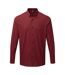 Premier Mens Maxton Check Long Sleeve Shirt (Black/Red) - UTPC3905