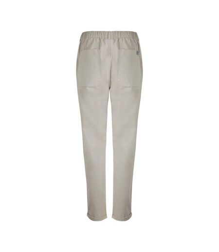Womens/ladies malorri organic cotton trousers stone Weird Fish