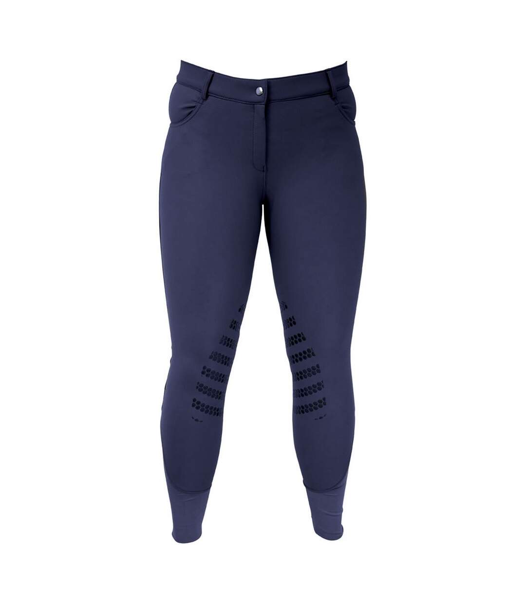 Pantalon d´équitation femme bleu marine HyPERFORMANCE-1