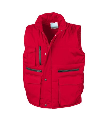 Veste Sans Manches Lance Homme Rouge WORK-GUARD By Result