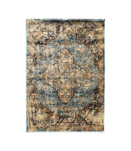 Tapis oriental tissé motif ethnique MADALLIA