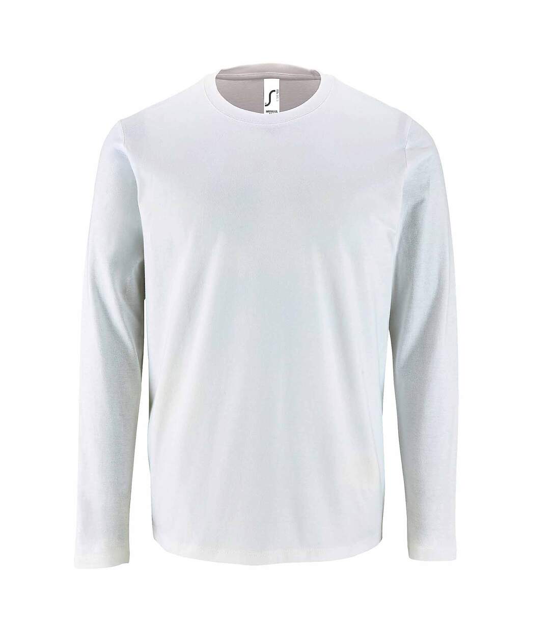 SOLS Mens Imperial Long Sleeve T-Shirt (White)