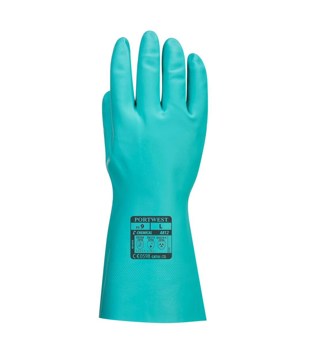 Unisex adult a812 nitrosafe plus chemical gauntlet s green Portwest-2