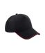 Casquette authentic noir/rouge Beechfield