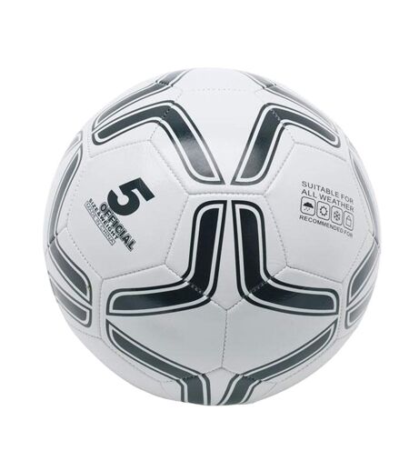 Ballon De Foot Soccerini Taille 5 Blanc Noir MidOcean