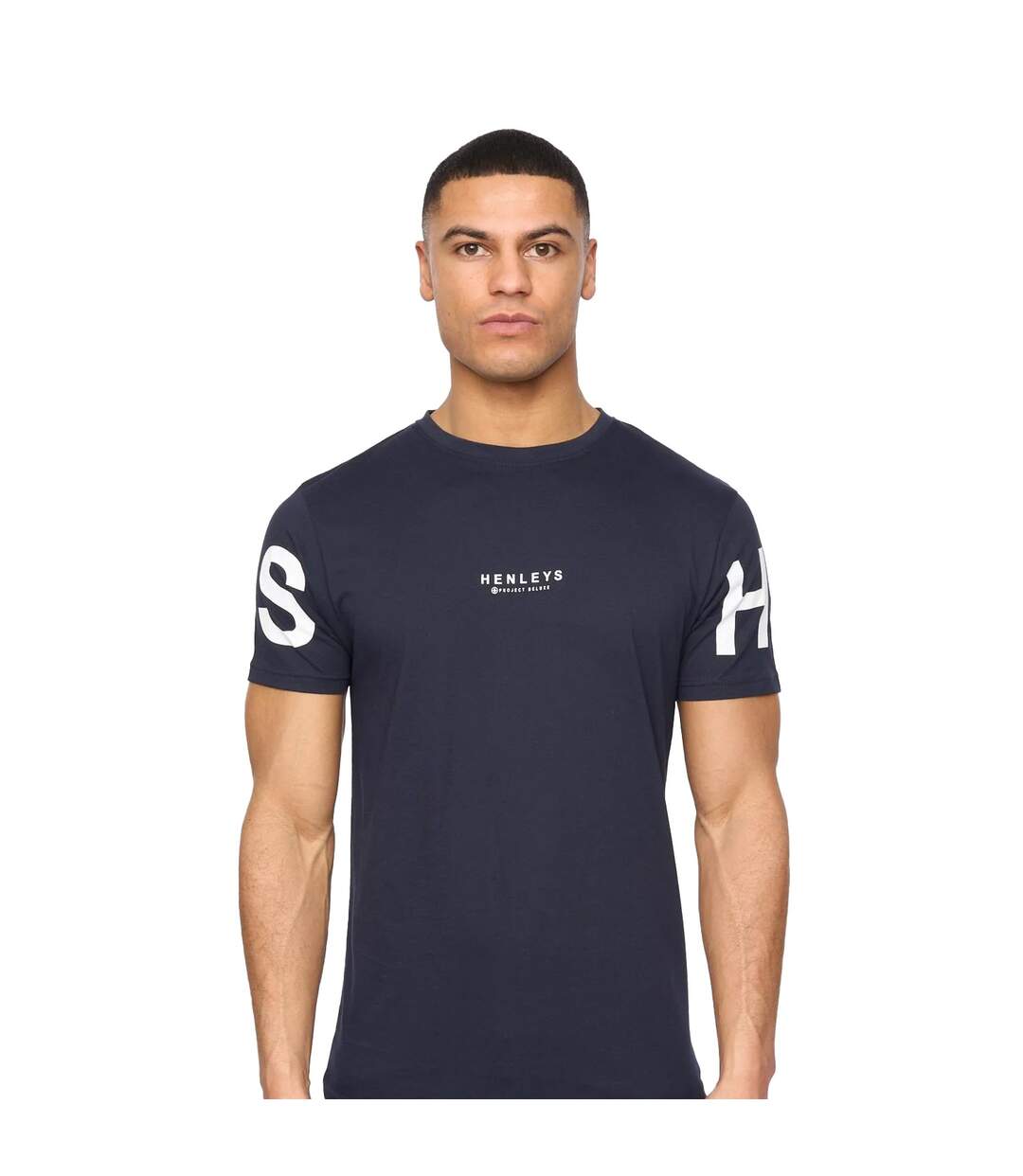 Pack Of 5  Mens Hensleeve T-shirt  Black White Light Beige Blue Navy Henleys-2