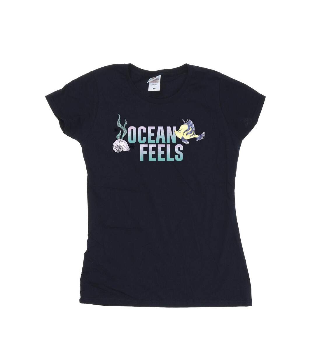 Disney T-shirt coton Ocean The Little Mermaid Femme/Ladies (Bleu marine) - UTBI26375-1