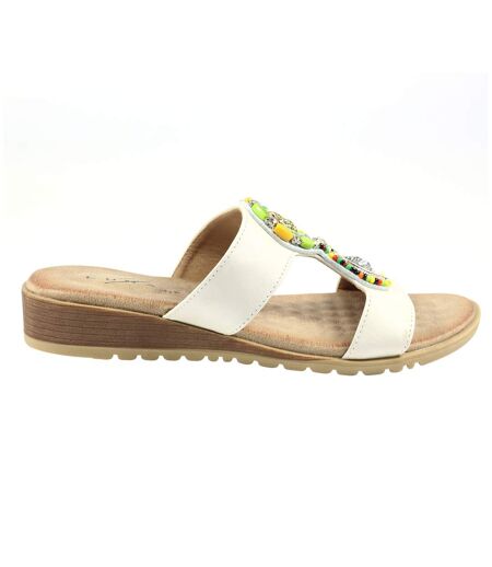 Sandales Elsa Femme Blanc Lunar