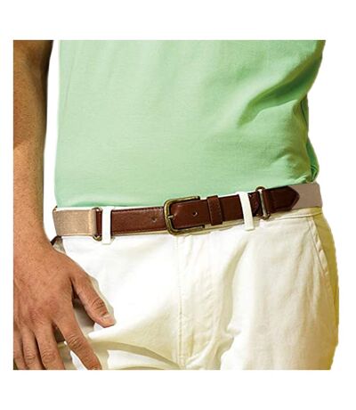 Ceinture En Simili Cuir Et Toile Homme Kaki Asquith & Fox