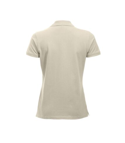 Clique Womens/Ladies Classic Marion Short-Sleeved Polo Shirt (Light Khaki)