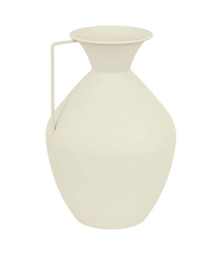 Vase Cruche en Métal Sylvain 36cm Blanc