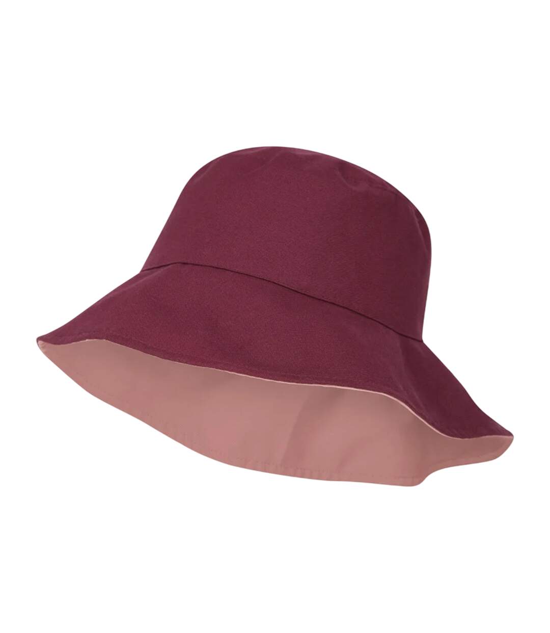Womens/ladies Plain Reversible Bucket Hat Dusky Purple Mountain Warehouse-2