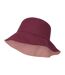 Womens/ladies Plain Reversible Bucket Hat Dusky Purple Mountain Warehouse-2