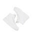 Womens/ladies Ecological Leather Sport Platform High Top Trainers White News-4