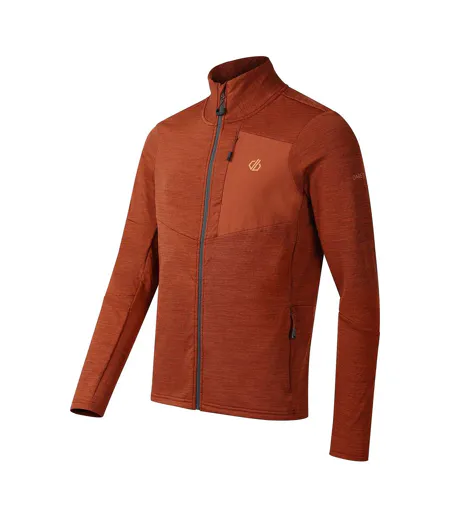 Veste De Sport Extensible À Col Montant Venture Homme Rouge Foncé Dare 2B
