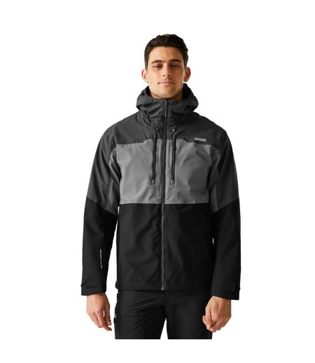 Mens Maland Ii Waterproof Jacket Granite Grey Ash Black Regatta