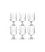 Lot de 6 Verres à Vin Réutilisable Plastique 31cl Transparent-1