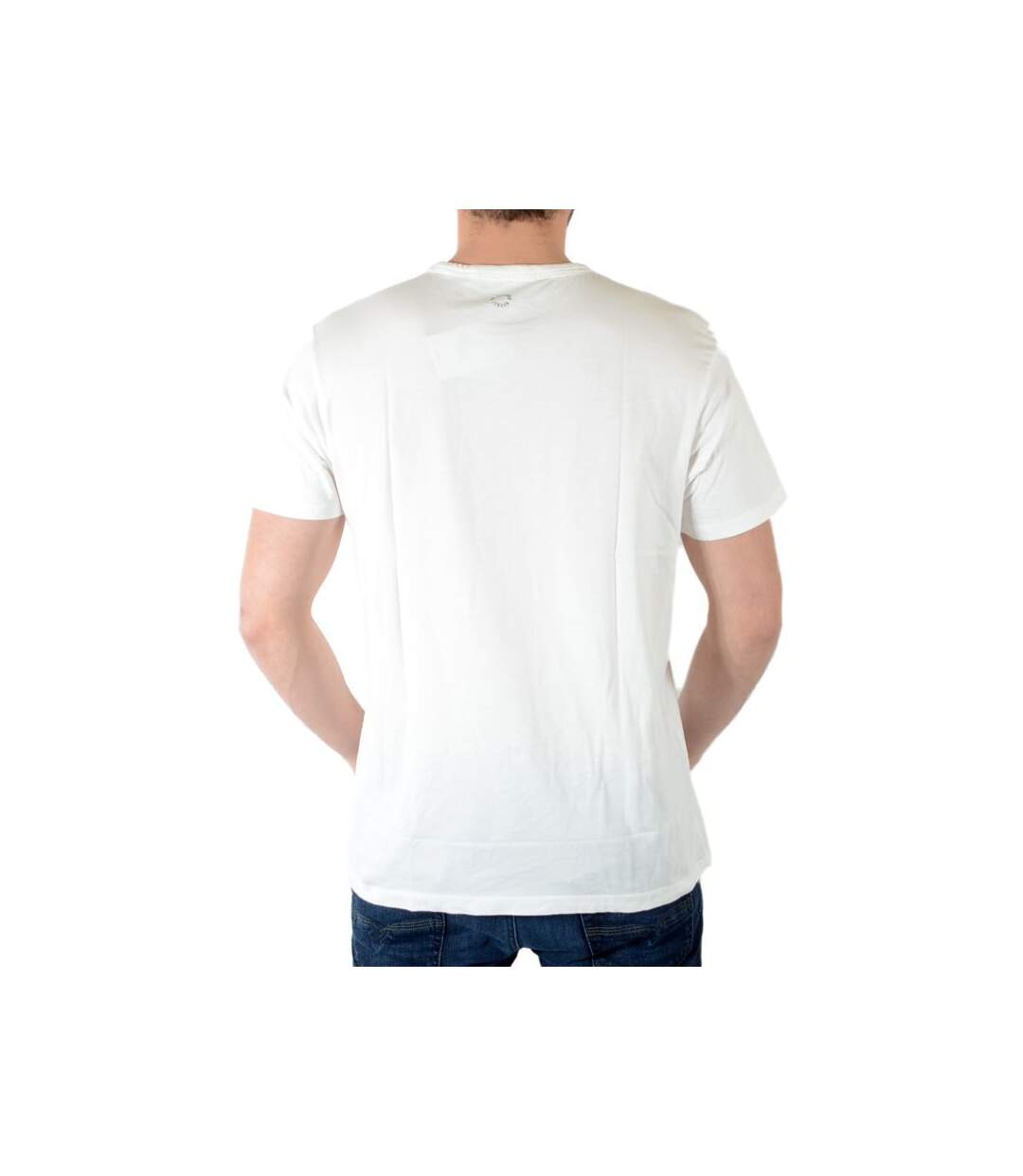 Tee Shirt Ben Sherman Flag Print MB10479 Snox Blanc-2