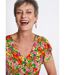 Robe courte volantée imprimé floral-5