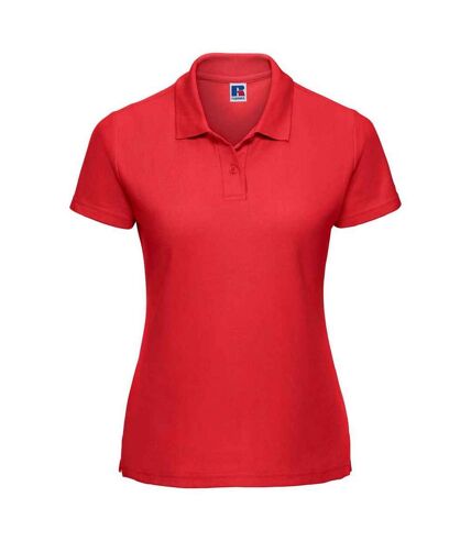 Polo femme rouge vif Russell