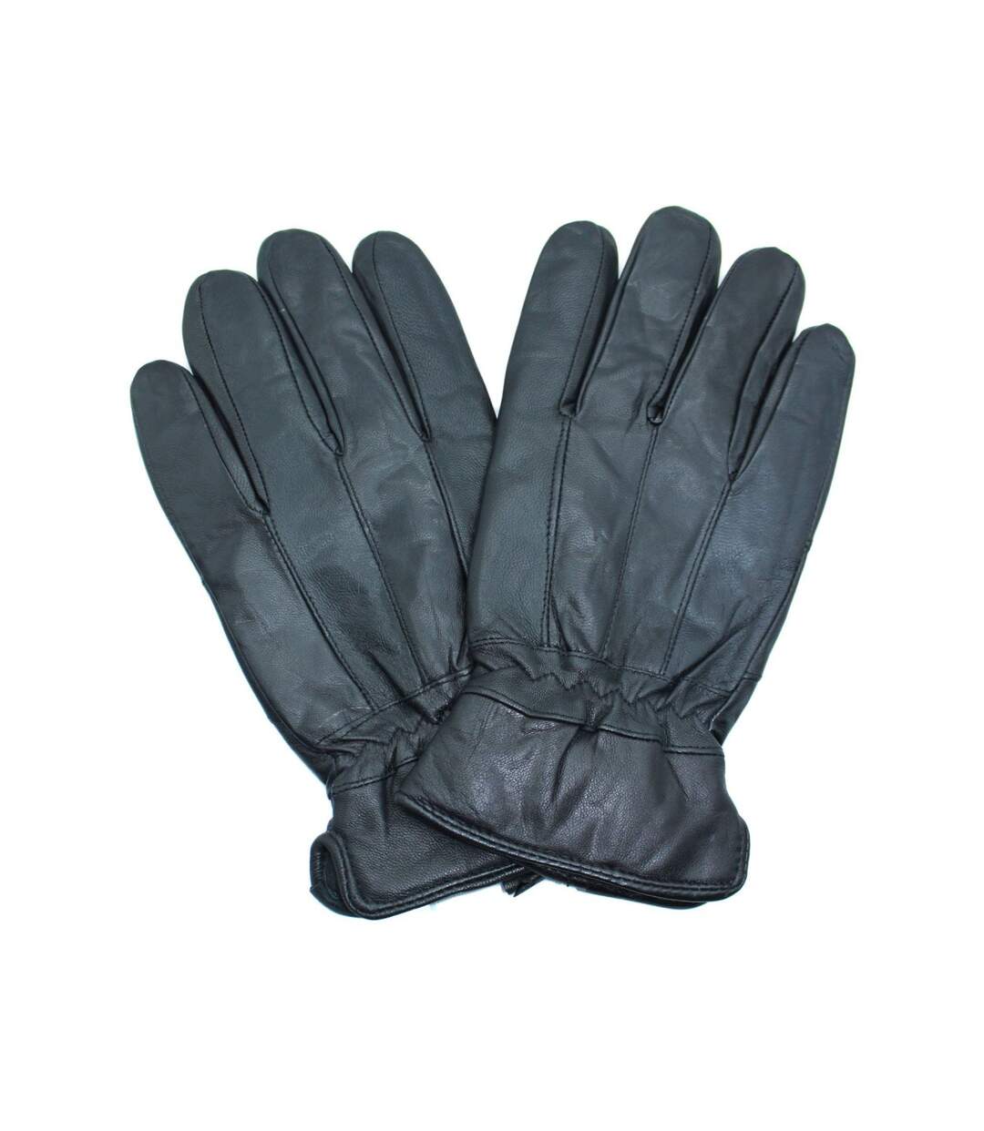 Gants en cuir Noir-2