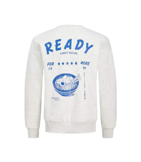 Sweat gris clair homme jack & jones charge - l