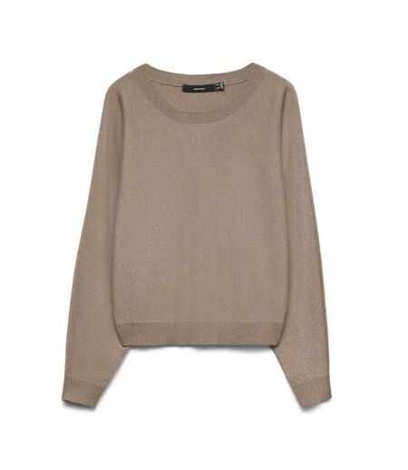 Pull marron femme vero moda happyglitter batwing