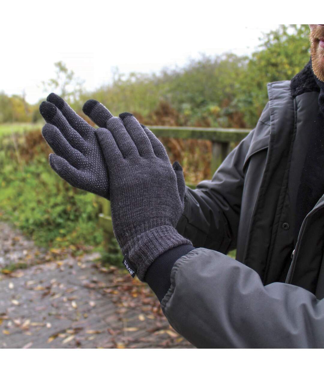 Gants pour écran tactile avec poignées pour hommes-4