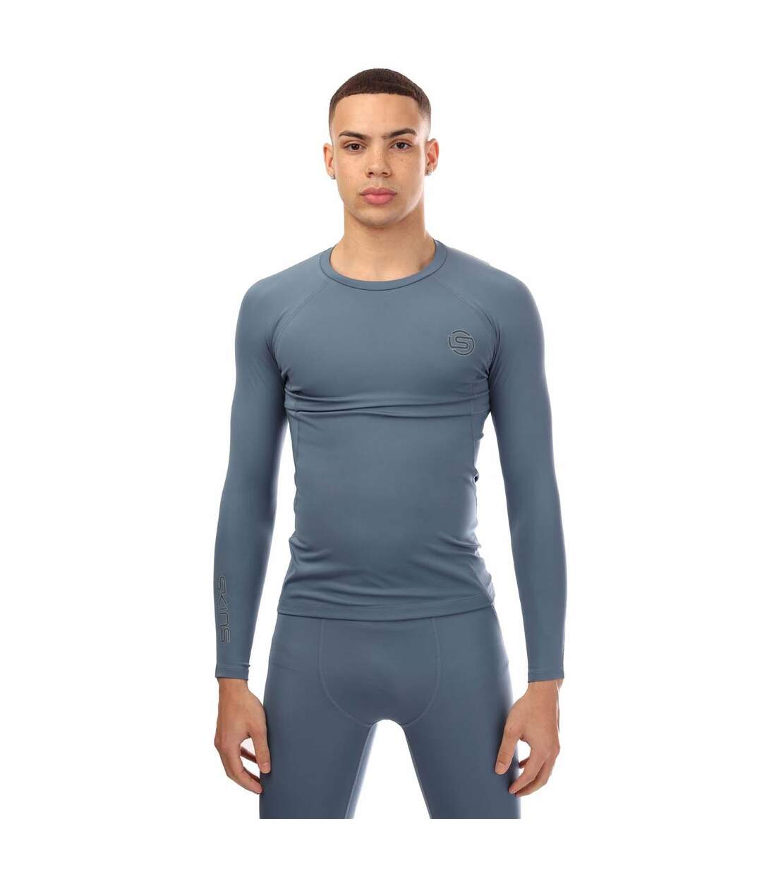 Mens Series-2 Long-sleeved Top Blue Skins-1
