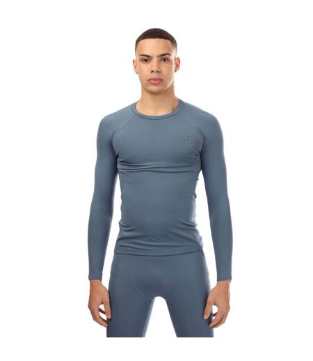 Mens Series-2 Long-sleeved Top Blue Skins