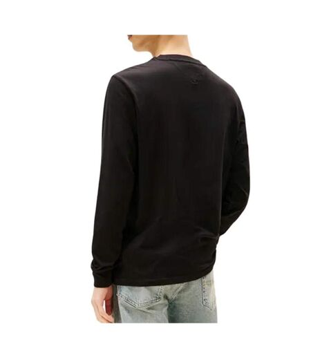 T-Shirt manches longues noir homme tommy hilfiger chest - l