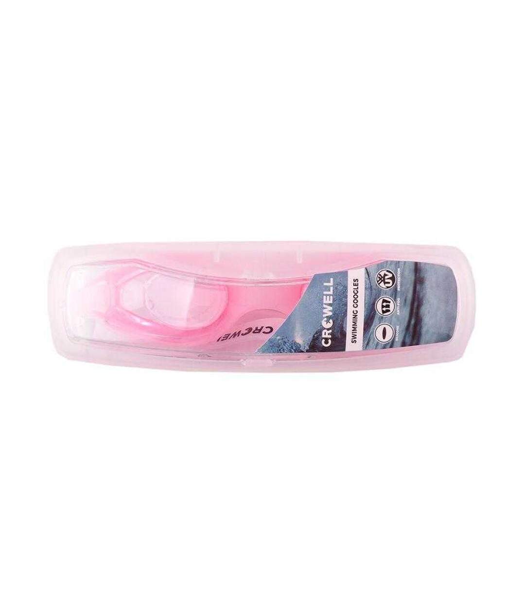 Childrens/kids Sandy Swimming Goggles White Pink Crowell-2