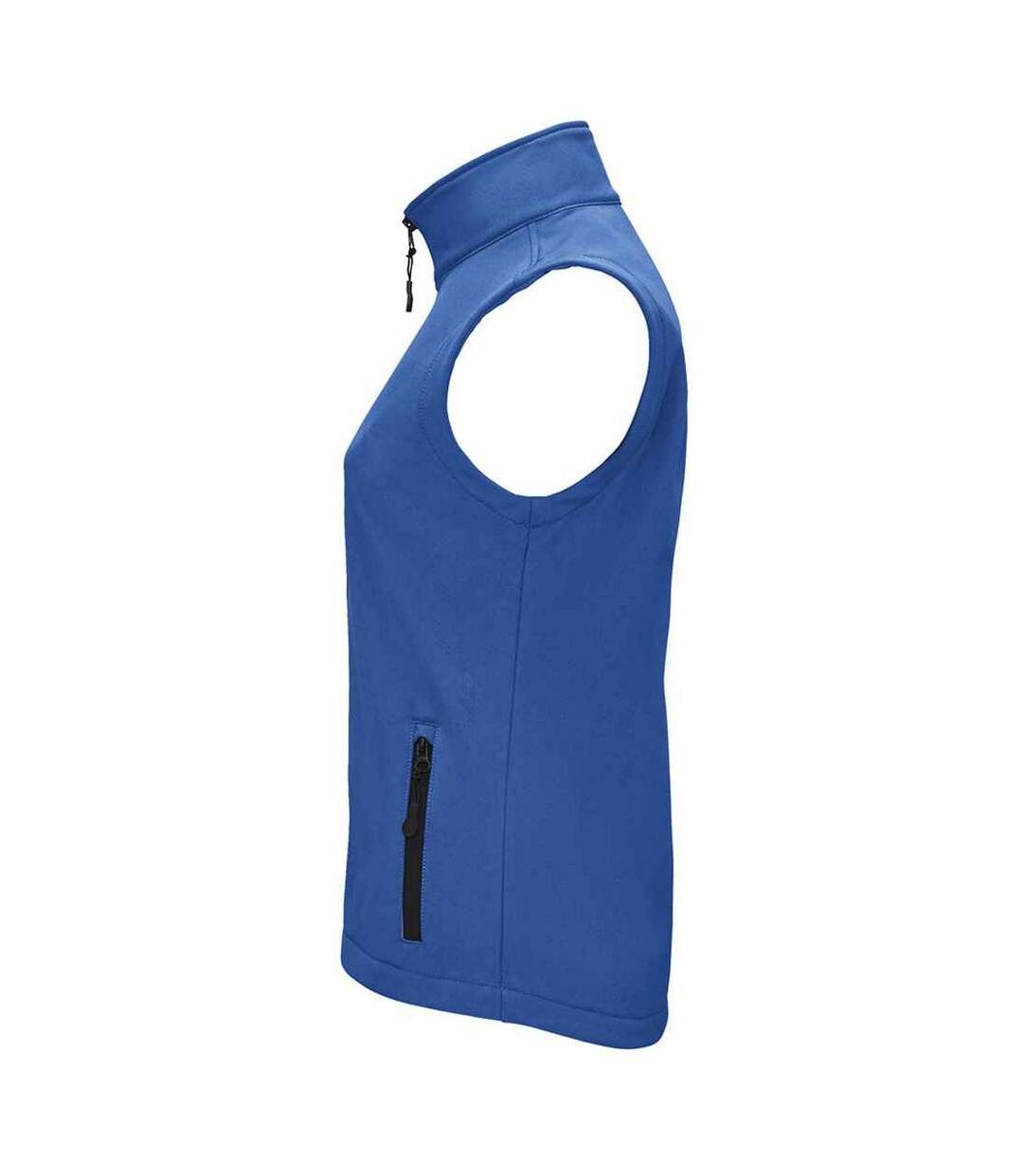 Womens/ladies race softshell gilet royal blue SOLS