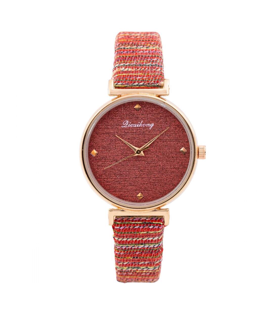 Montre pour Femme Rouge Strass CHTIME