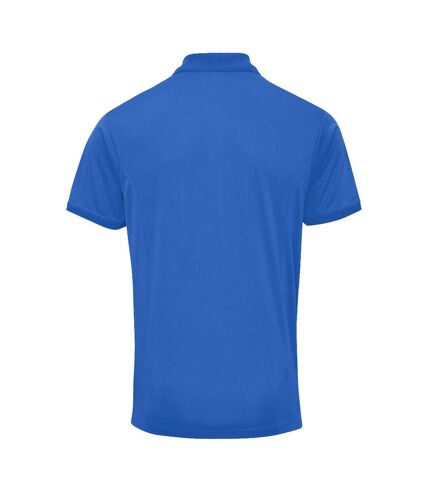 Polo coolchecker homme bleu roi Premier