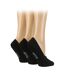 Wildfeet - 6 Paires Femme Chaussettes Bambou Basses avec Silicone Antidérapant-3