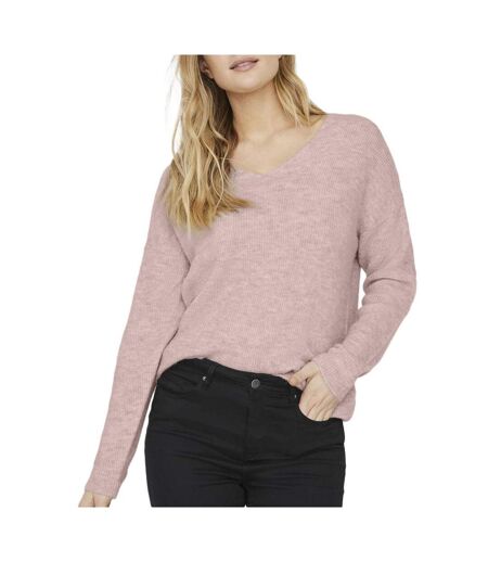 Pull rose femme vero moda crewlefile