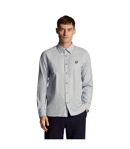 Chemise homme bleu ardoise / blanc Lyle & Scott Lyle & Scott