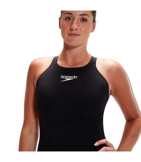 Maillot De Bain 1 Pièce Long Motif/style Logo Lzr Ignite Femme Noir Speedo