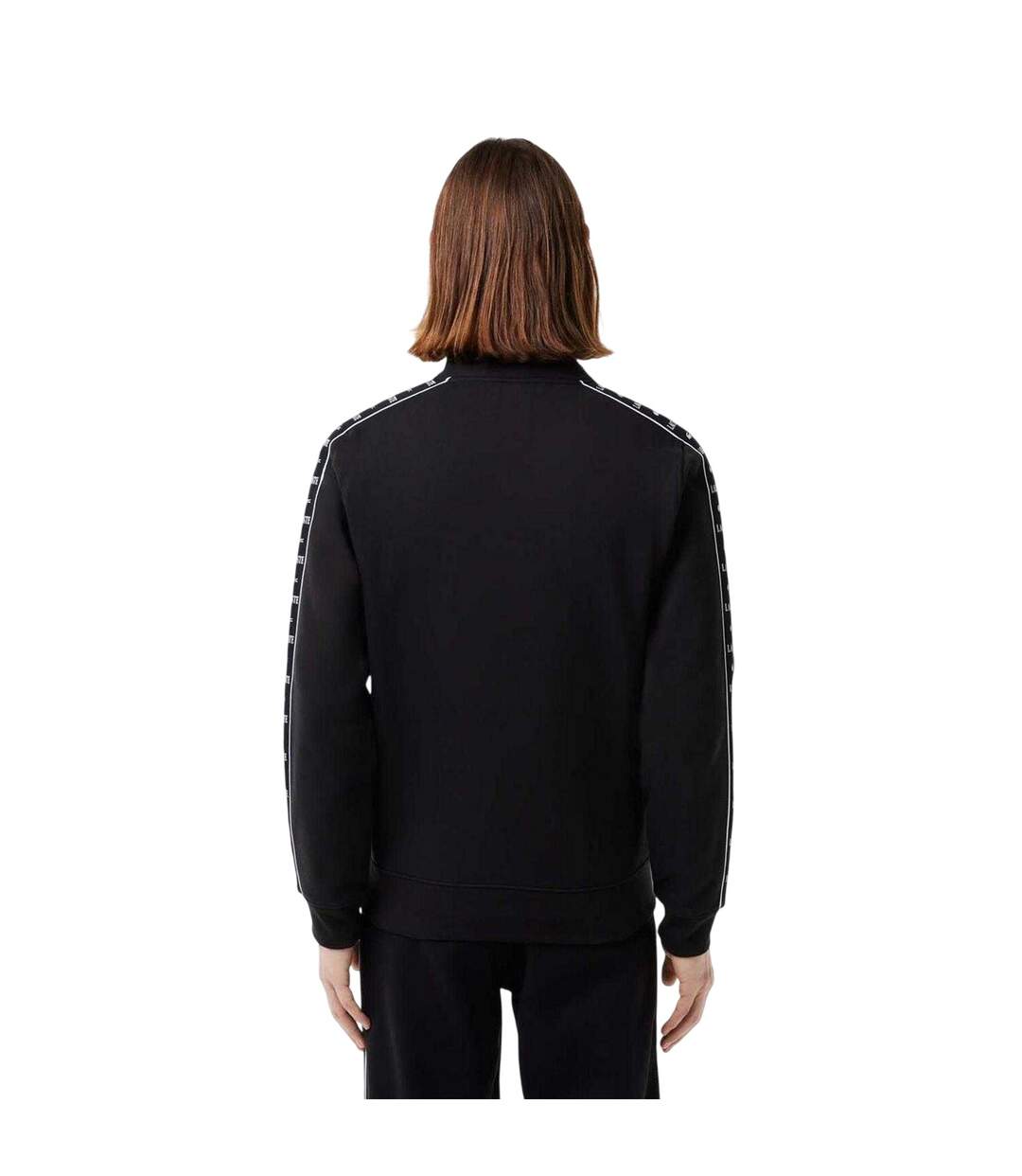 Sweat Motif/style À Rayures Homme Noir Lacoste-3