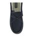 Dunlop - Chaussons mocassins homme cuir suédé marine mémoire de forme-3