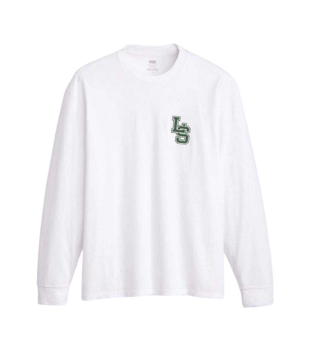 T-shirt Manches Longues Style Classique Homme Blanc Levis-2