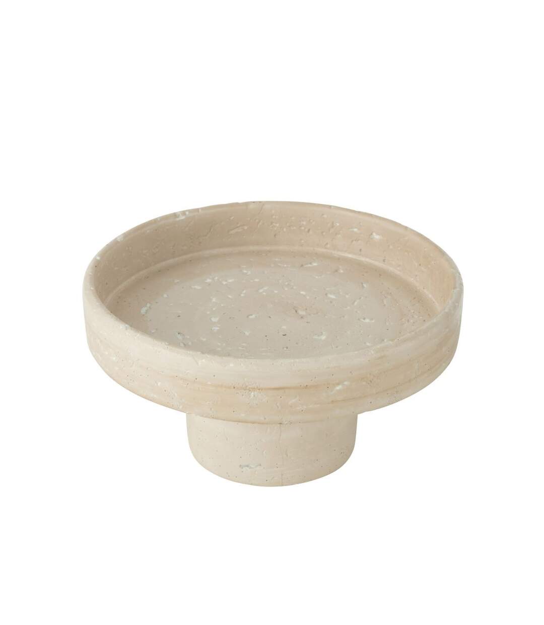 Plateau Déco en Ciment Olina 28cm Crème-2
