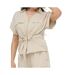 Blouse beige femme jdy mille-1