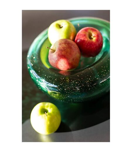 Coupelle Déco en Verre Carol 26cm Vert Émeraude