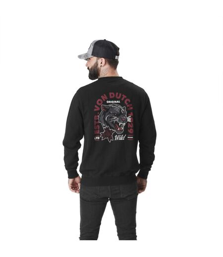 Sweat crew neck homme avec print dans le dos Panter Vondutch