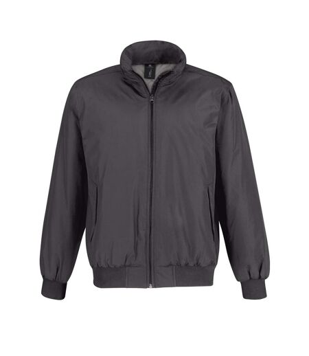 Blouson Aviateur Crew Homme Gris Foncé Uni B&C
