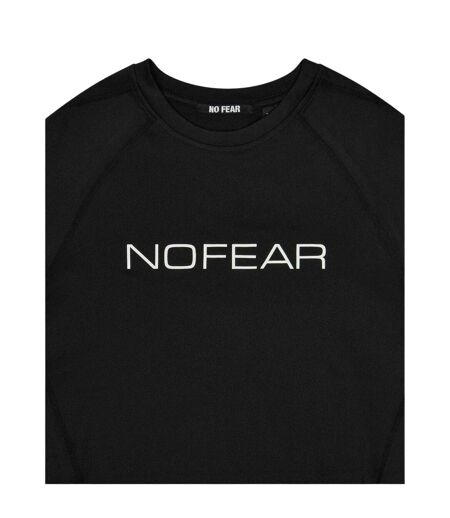 T-shirt Manches Longues Raglan Motif/style Logo Homme Noir No Fear